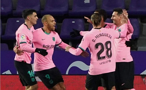 Barcelona, con un gran Messi, rompe mala racha de visitante y golea al Valladolid