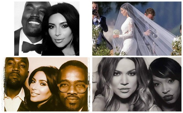 Las postales de la boda de Kim Kardashian y Kanye West