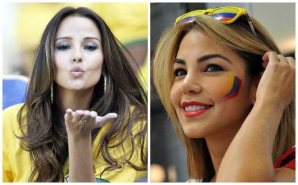 Un duelo de bellezas entre Brasil y Colombia