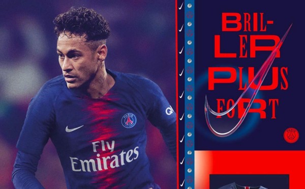 El PSG lanzó su nueva camiseta con Neymar como imagen