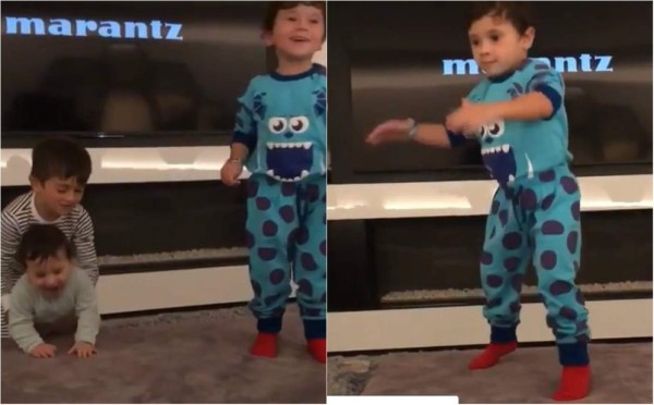 Video: Hijos de Messi derriten Instagram con baile