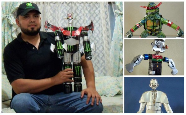 German, el genio que convierte las latas en grandes obras de arte