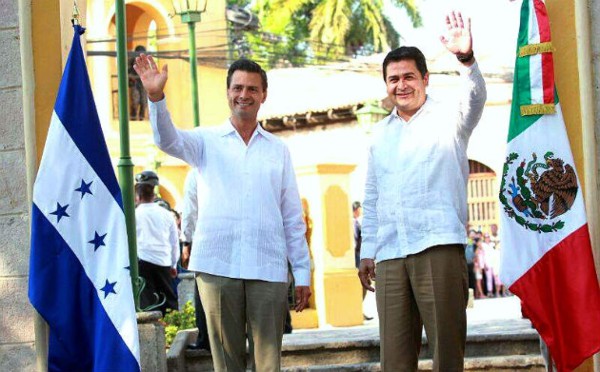 Presidentes de Honduras y México acuerdan trabajar en migración y combate al crimen organizado