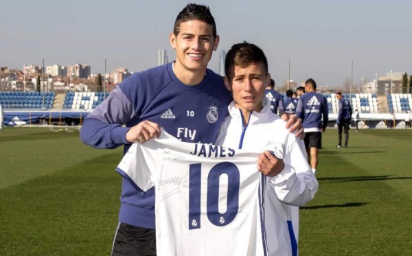 El 'Niño Ángel' del Chapecoense conoció a sus ídolos del Real Madrid