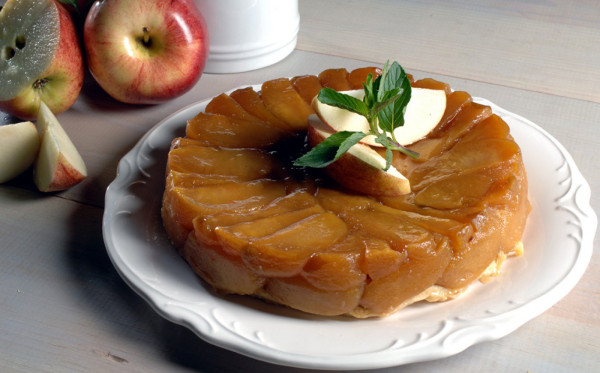 Receta de volteado de manzana