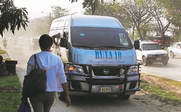 Con certificaciones y GPS quieren controlar rapiditos en San Pedro Sula