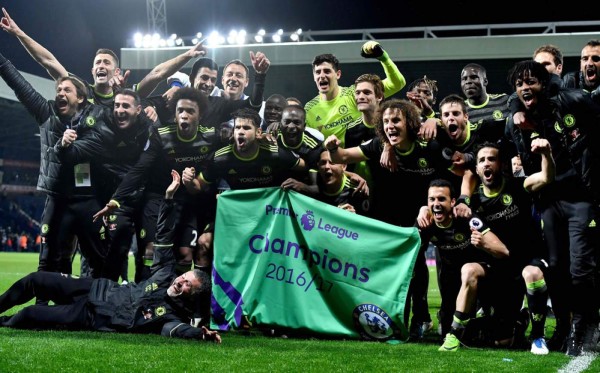 El Chelsea se proclamó campeón de la Premier League. Foto AFP