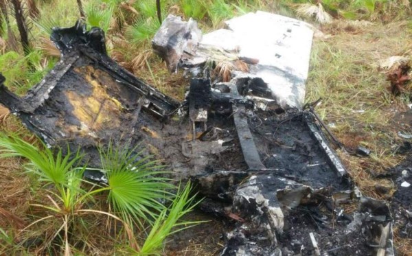 Hallan avioneta quemada en La Mosquitia