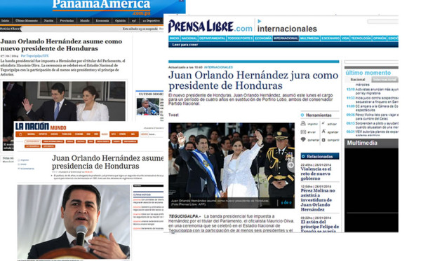 Medios internacionales destacan traspaso de mando en Honduras