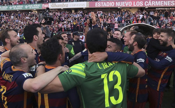 El Barça, bicampeón de la Liga española