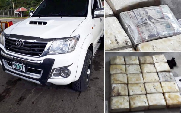 Decomisan 20 paquetes de dólares en caleta de vehículo en San Pedro Sula