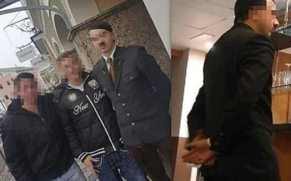 Detienen a un hombre disfrazado de Hitler