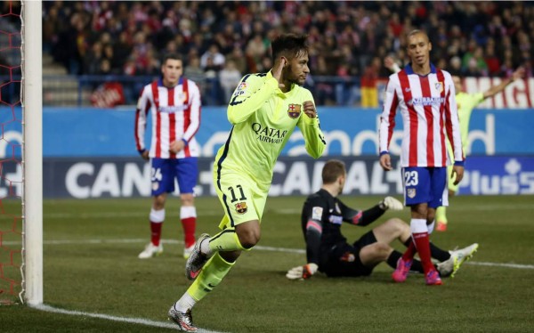 Neymar elimina al Atlético y mete al Barcelona en semifinales