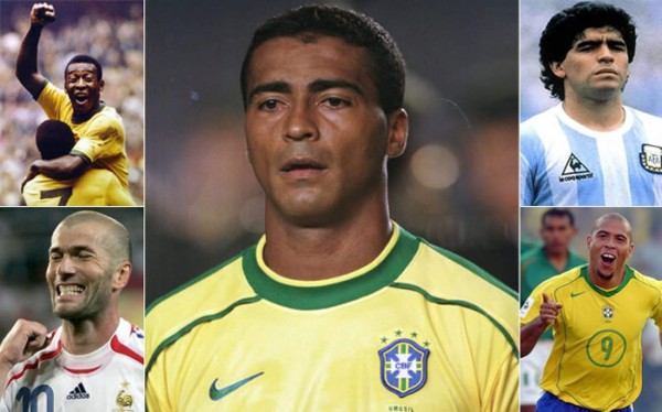 Romario y su ranking de los cinco mejores jugadores de la historia crea polémica