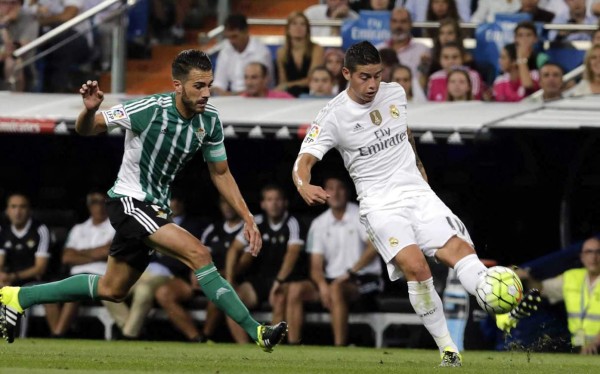 VIDEO: El tremendo golazo de James contra el Betis