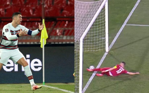 Video: Portugal y Cristiano Ronaldo sufren amargo empate ante Serbia en duelo polémico