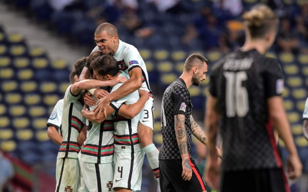 Portugal no tuvo problemas en golear a Croacia. Foto EFE