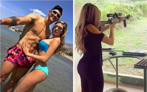 La novia de Alan Pulido, modelo y amante de las armas