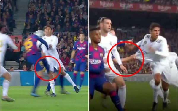Polémica: los penales que no pitaron para el Real Madrid contra el Barcelona