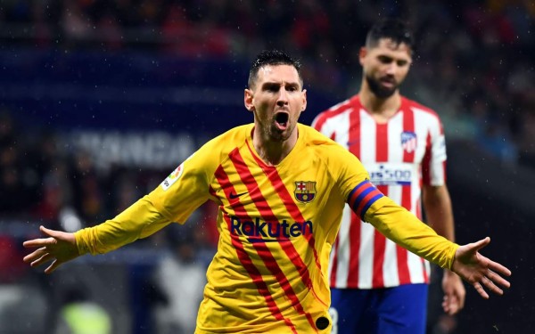 Messi marcó un golazo al Atlético y devolvió el liderato al Barcelona