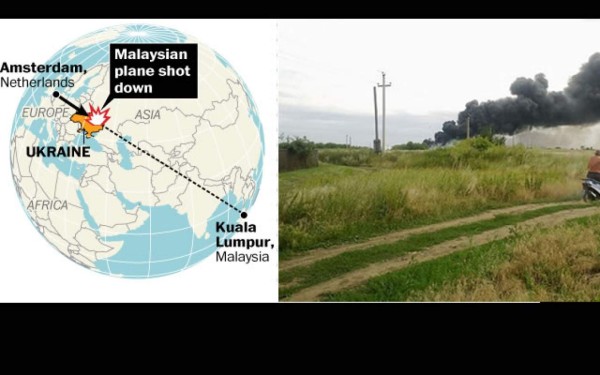 Avión de Malasia se estrella con 295 pasajeros en Ucrania