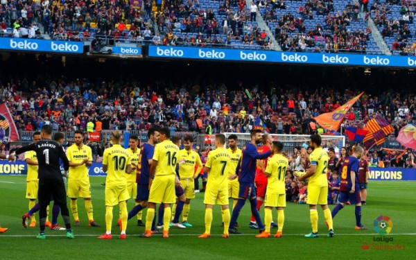 Villarreal le hizo un caballeroso pasillo al Barcelona