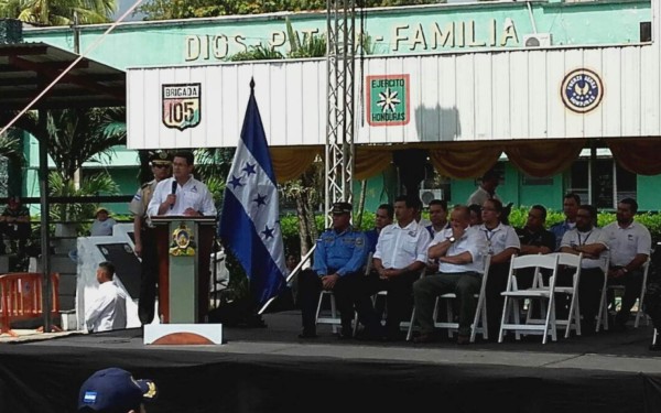 Presidente Hernández entrega reformas penales a Fusina en San Pedro Sula  