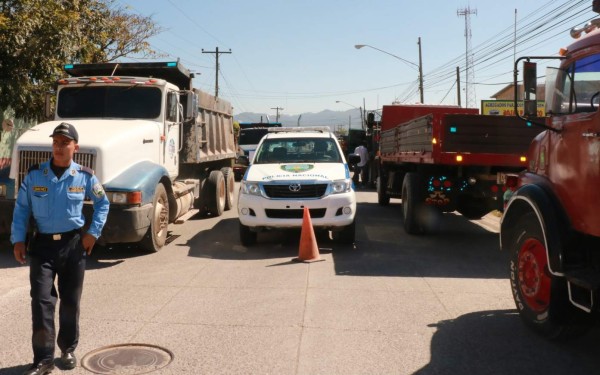 Arenero se toman calle en Siguatepeque