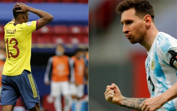 ¿Burla? Las sorprendentes palabras de Messi a Yerry Mina luego que el colombiano falló su penal