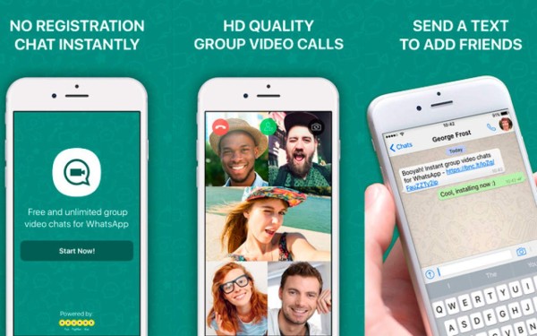 Booyah, videochat por WhatsApp