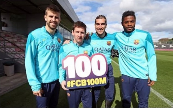 El Barça celebra ser primer club con 100 millones de fans en redes sociales