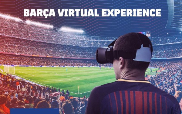 El Barcelona ofrece una realidad virtual de su estadio.