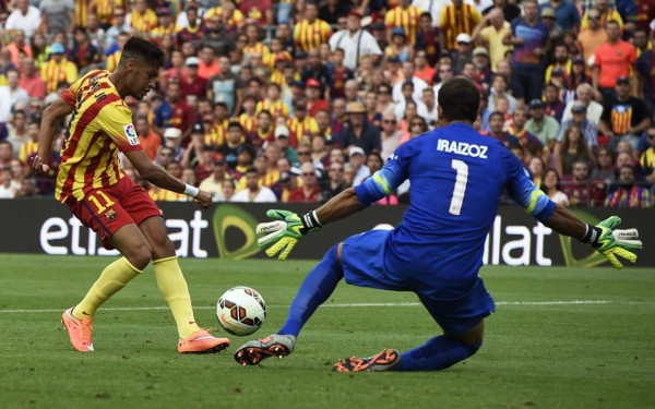 Neymar y Messi salvan al líder Barcelona contra el Athletic de Bilbao
