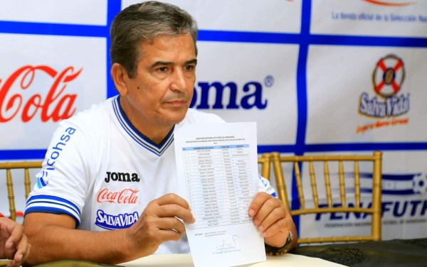 Jorge Luis Pinto anunció su primera convocatoria con Honduras