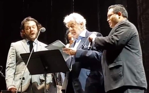 Sampedrano que cantó con Plácido Domingo: 'me dijo que tengo buena voz”