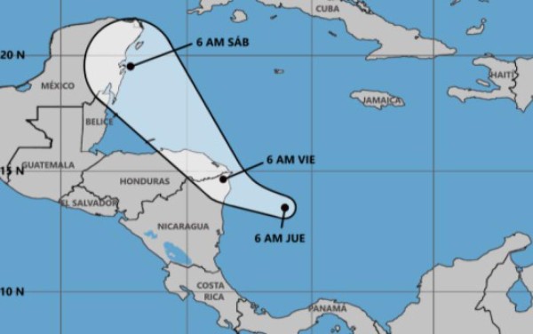 Posible ciclón tropical se acercaría al mar Caribe de Honduras