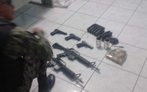 Hallan más armas en penal de San Pedro Sula
