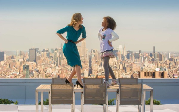Grace (ROSE BYRNE) and Annie (QUVENZHANE WALLIS) sing 'I Think I'm Gonna Like it Here' on Stacks' terrace