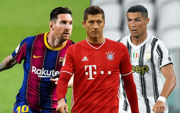 Cristiano, Messi y Lewandowski aspirantes al premio Globe Soccer Awards 2020