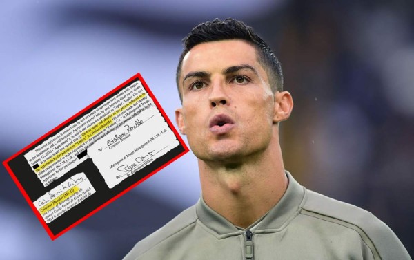 Filtran documento que firmó Cristiano Ronaldo con mujer que lo acusa de violación para 'comprar' su silencio
