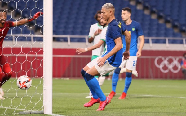 Tokio 2020: Richarlison lleva a Brasil a cuartos de final de los Juegos Olímpicos