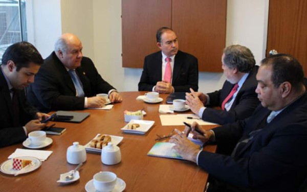 Embajadores del Triángulo Norte se reúnen con asesores de EUA