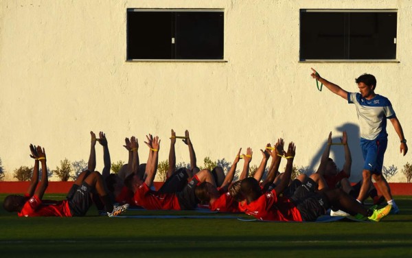 Suiza entrena por primera vez en Brasil