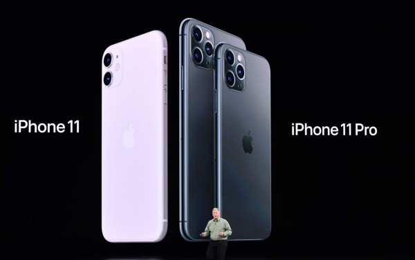 Apple Senior Vice President of Worldwide Marketing Phil Schiller introduces the new iPhone11 and iPhone 11 Pro during a product launch event at Apple's headquarters in Cupertino, California, on September 10, 2019. - Apple unveiled its iPhone 11 models Tuesday, touting upgraded, ultra-wide cameras as it updated its popular smartphone lineup and cut its entry price to $699. (Photo by Josh Edelson / AFP)