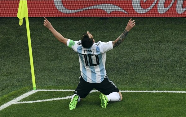 Así fue el primer gol de Messi en el Mundial de Rusia 2018