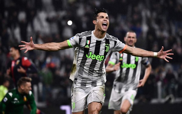 Cristiano Ronaldo marcó el gol de la victoria de la Juventus sobre el Génova. Foto AFP