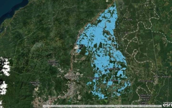 La Nasa comienza a mapear zonas inundadas por Iota y Eta en Honduras