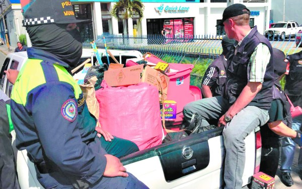 Millonario decomiso de pólvora en Tegucigalpa