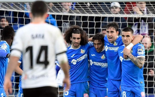 Getafe apunta a clasificar a la Champions tras avasallar al Valencia
