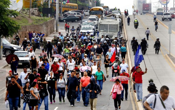 En vandalismo terminó paro de Libre y FNRP